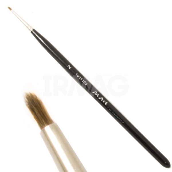 Кисть для подводки глаз M.Art из волоса колонка №2 Круглая