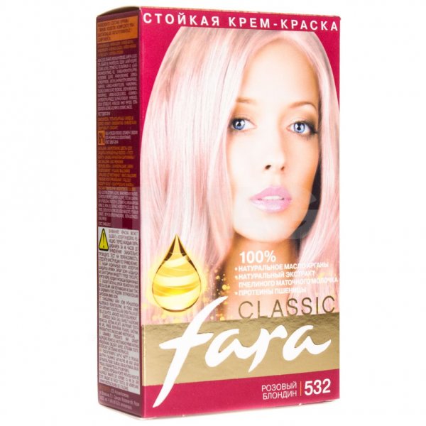 Краска для волос фара 532 розовый блондин