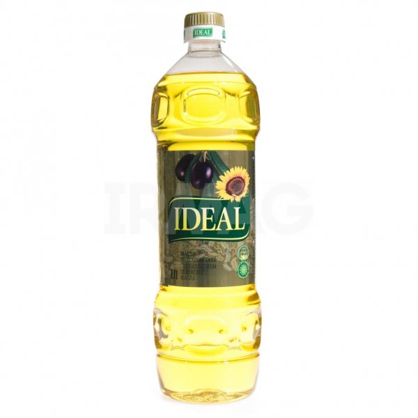 Масло подсолнечное Ideal с добавлением оливкового масла (1 л)