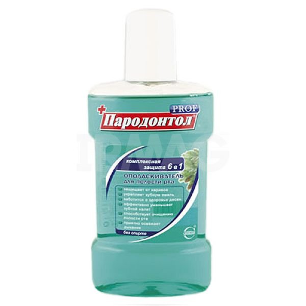 Ополаскиватель полости рта Пародонтол Prof Комплексная защита 6в1 (300 мл)