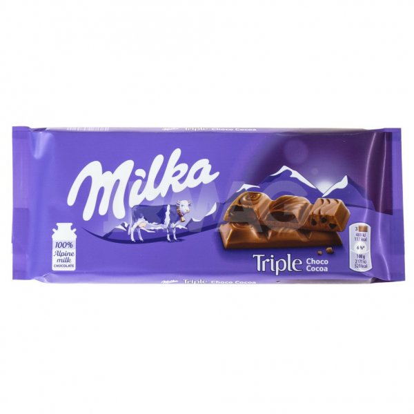 Шоколад Milka трипл Чоко, 90 г