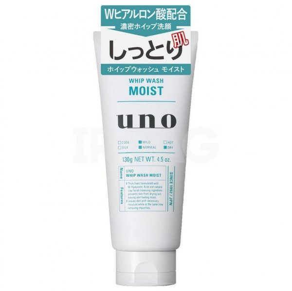 Пенка для лица Shiseido Uno мужская с увлажняющим эффектом (130 г)