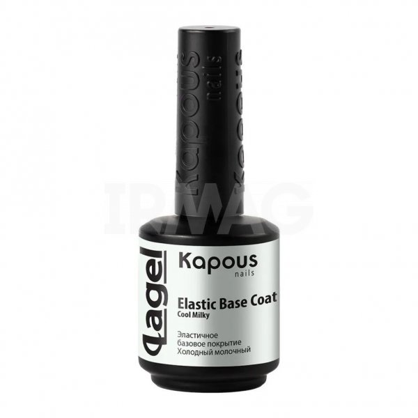 Базовое покрытие для ногтей Kapous Nails Эластичное (15 мл) - Холодный молочный