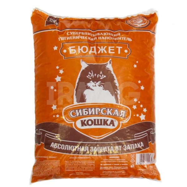 Наполнитель впитывающий Сибирская Кошка Бюджет (20 л)