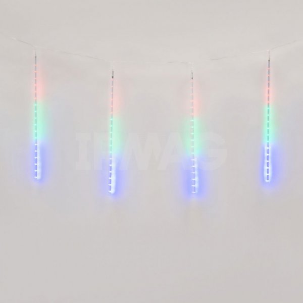 Гирлянда-занавес светодиодный Uniel фигурный Падающие звезды Разноцветный свет (2 х 0,5 м)