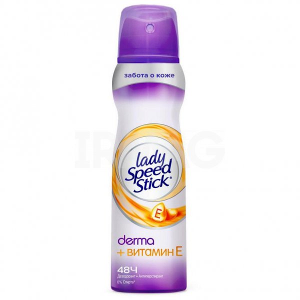 Дезодорант-антиперспирант спрей Lady Speed Stick Derma + Витамин Е (150 мл)