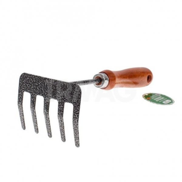 Грабли ручные металл дерево (25 см)