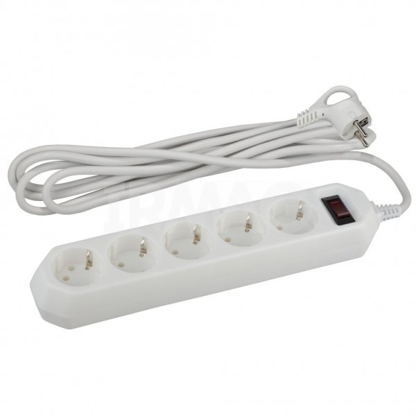 Сетевой фильтр Эра USF-5es-1.5m-W (1,5 м)