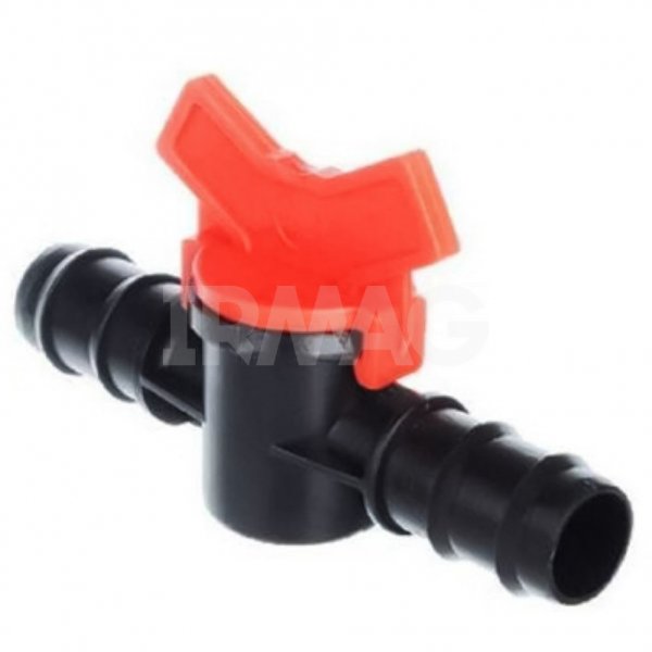 Кран проходной для шланга пластик (20 x 20 мм)