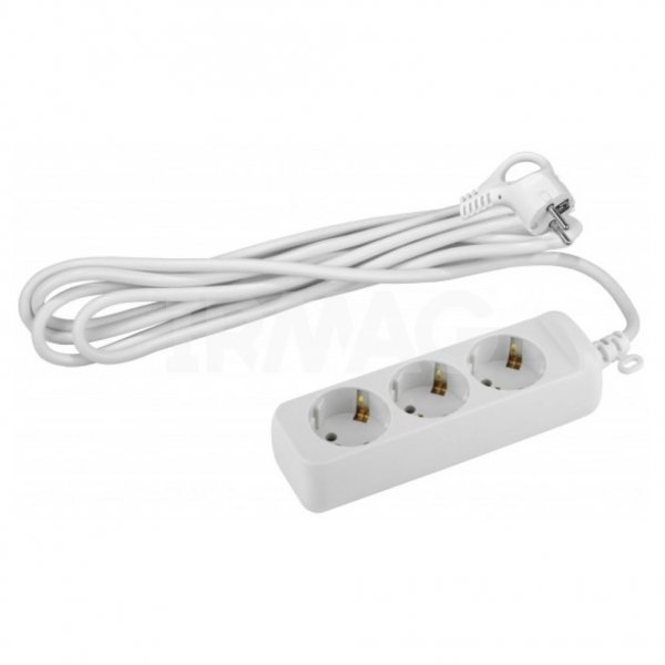 Удлинитель бытовой Эра U-3e-3m 3 гнезда, с заземлением (3 м)