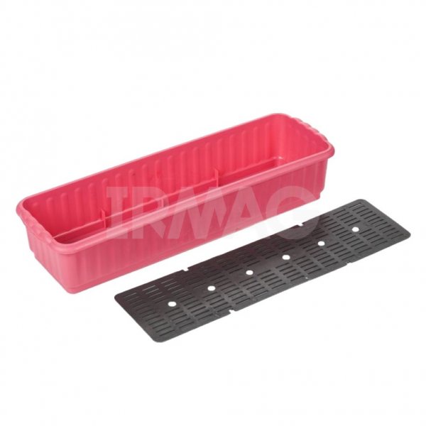 Ящик для рассады и цветов Радиан с дренажной решеткой (59 х 19 х 12 см)