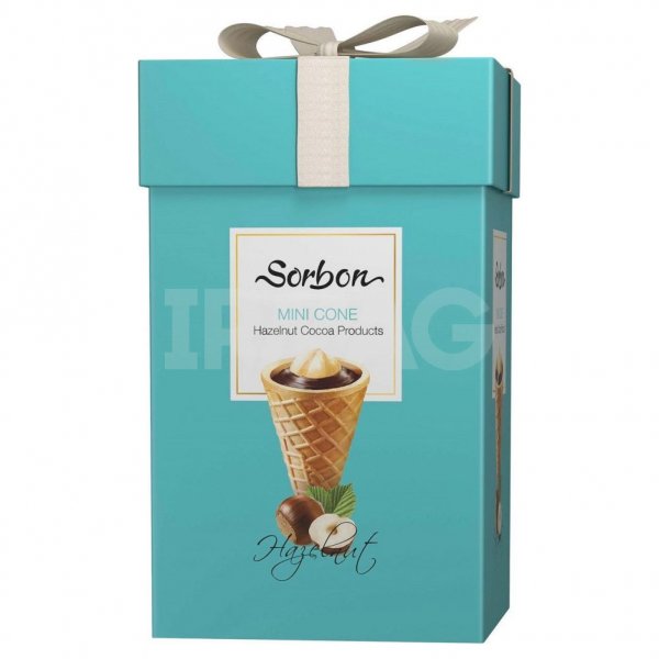 Конфеты Sorbon Мини-рожок хрустящий Фундук (10 г х 20 шт)