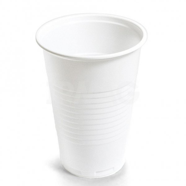 Стакан пластиковый белый 200 мл (10 шт)