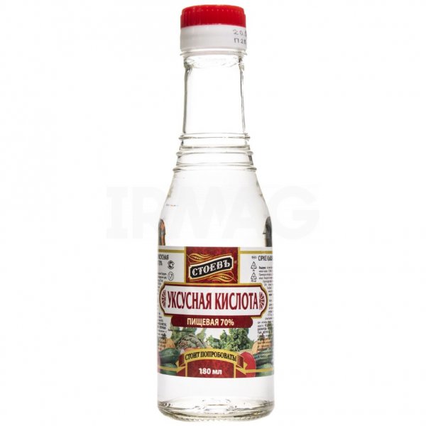 Уксусная кислота Стоевъ пищевая 70% (180 г)