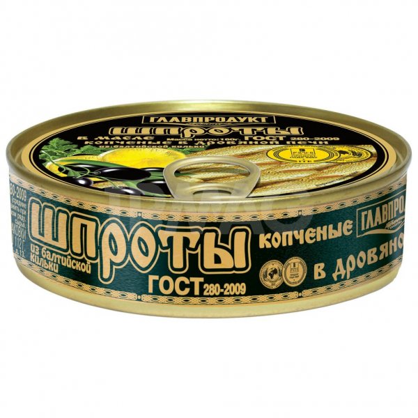 Шпроты Главпродукт в масле (160 г)