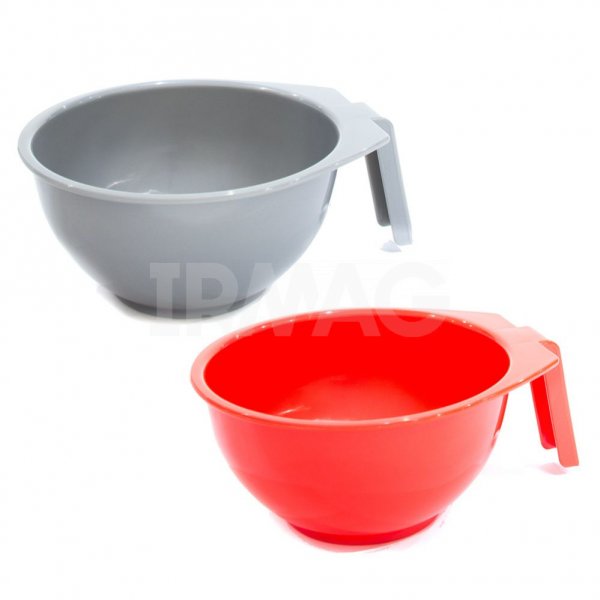 Чаша для окрашивания Dewal T-1212 с ручкой (400 мл) - серая