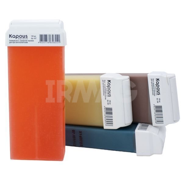 Воск жирорастворимый Kapous Depilation для чувствительной кожи в картридже (100 мл) - Тальк