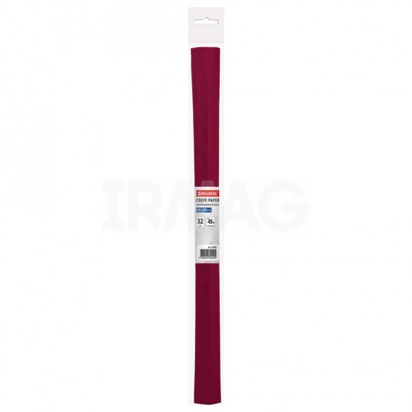 Бумага крепированная Brauberg Бордовая (50 х 250 см)