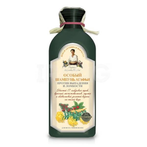 Шампунь Рецепты бабушки Агафьи Особый против выпадения и ломкости (350 мл)