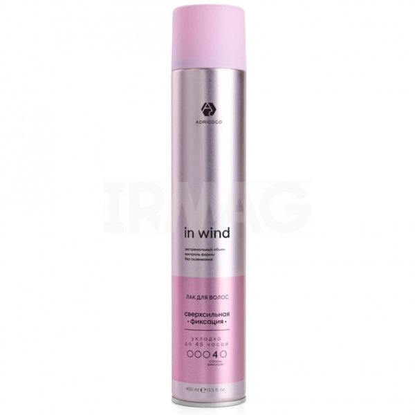 Лак для волос Adricoco In Wind Сверхсильная фиксация (400 мл)