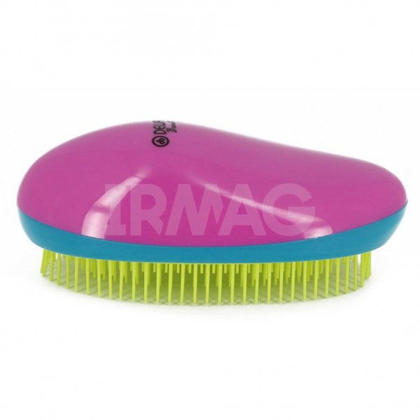 Щетка для волос Dewal Beauty массажная овальная Розово-сине-желтая