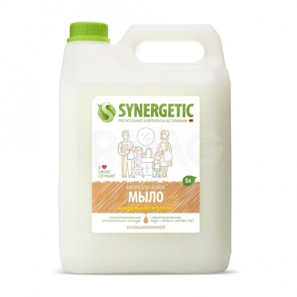 Мыло жидкое Synergetic Миндальное молочко (5 л)