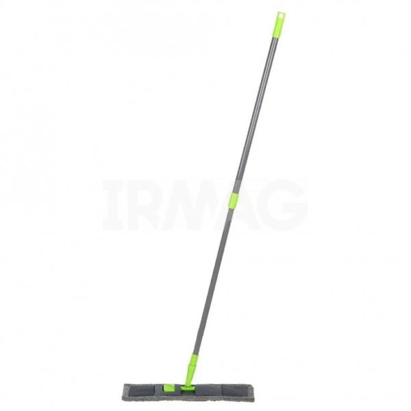 Швабра для пола Рыжий кот MopM3 с насадкой из микрофибры серый