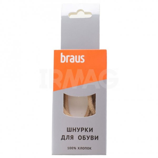 Шнурки для обуви Braus средние (90 см) - бежевые
