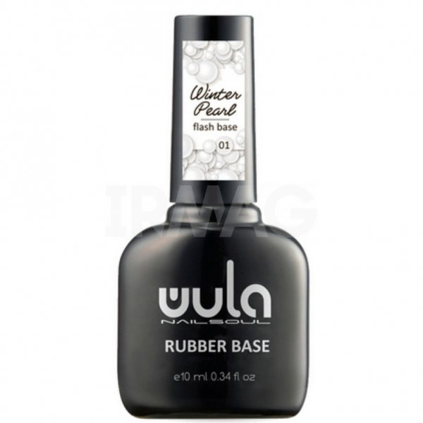 База для ногтей Wula NailSoul Winter pearl каучуковая камуфляжная светоотражающая (10 мл) - 01