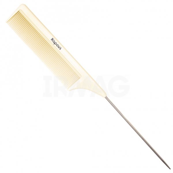 Расческа для волос Kapous Professional РОМ с металлическим хвостиком (23 см)