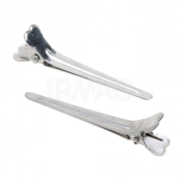 Зажим для волос Dewal CL2415 металл, средний, 5,5 см (12 шт)