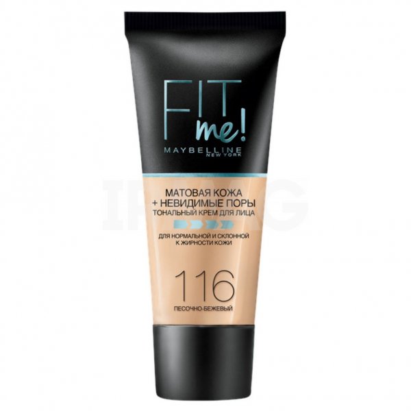 Тональный крем Maybelline Fit Me Матовая кожа + невидимые поры (30 мл) - 116 Песочно-бежевый
