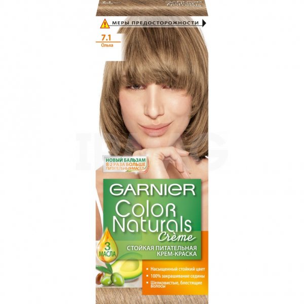 Крем-краска для волос Garnier Color Naturals (110 мл) - 7.1 Ольха