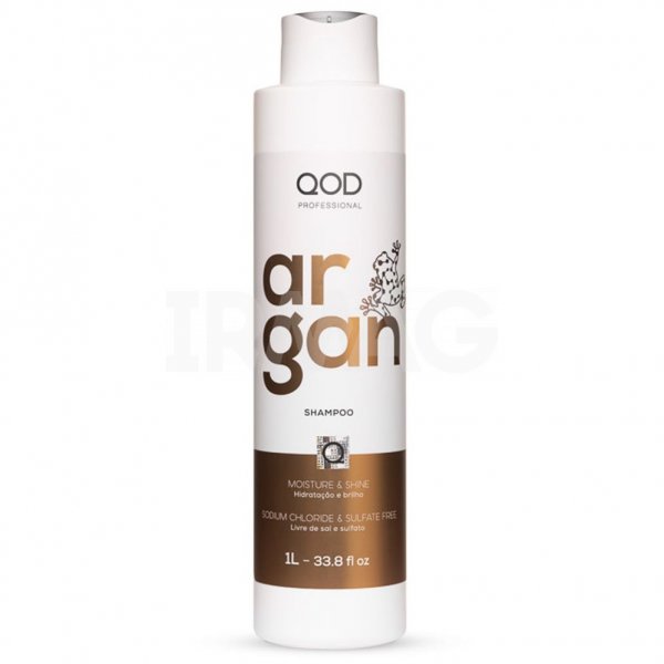 Шампунь QOD Professional Argan Shampoo с маслом арганы для блеска и увлажнения волос (1 л)
