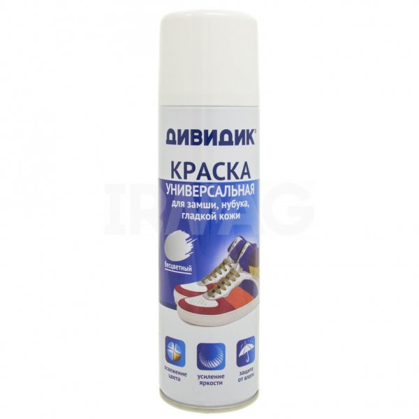 Краска для обуви Дивидик Универсальная для замши, нубука, гладкой кожи Бесцветная (250 мл)