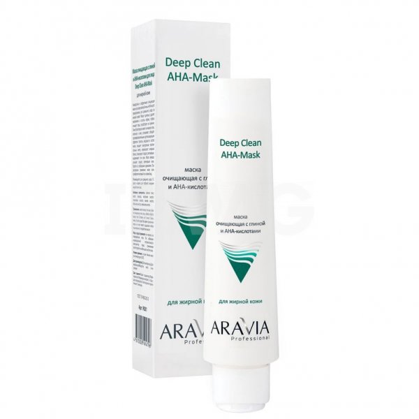 Маска для лица Aravia Professional Очищающая с глиной и АНА-кислотами (100 мл)