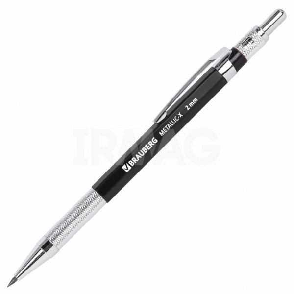 Карандаш механический Brauberg Metallic X-20 цанговый HB 2 мм