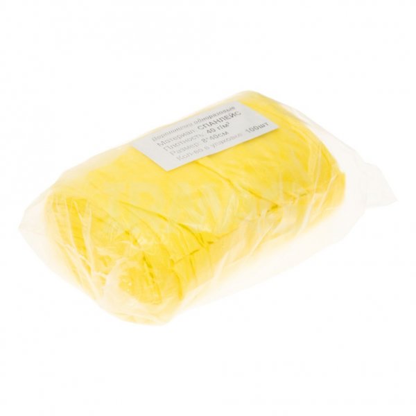 Воротнички Бриз Мягкие в рулоне 8 х 40 см Желтые (100 шт)