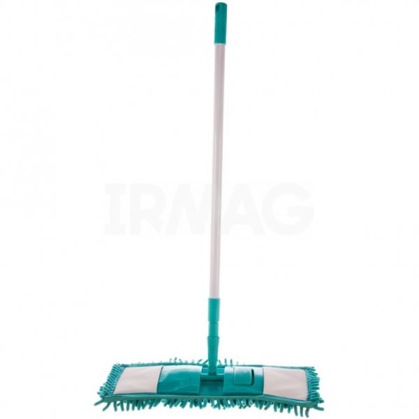 Швабра для пола Рыжий кот MopM4 с насадкой из микрофибры Лапша бирюзовый