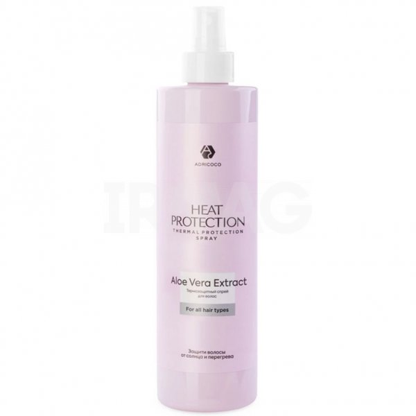 Спрей для укладки волос Adricoco Heat Protection Термозащитный с алоэ вера (500 мл)