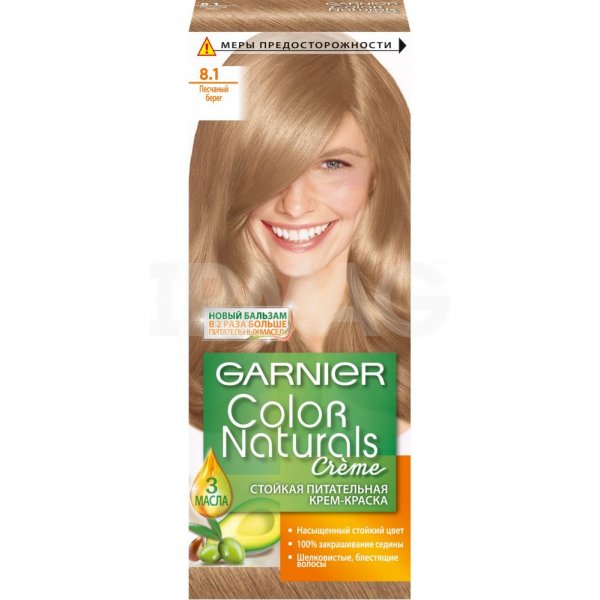Крем-краска для волос Garnier Color Naturals (110 мл) - 8.1 Песчаный берег