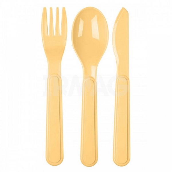 Комплект столовых приборов для пикника ND Play полипропилен Бледно-желтый (6 шт)