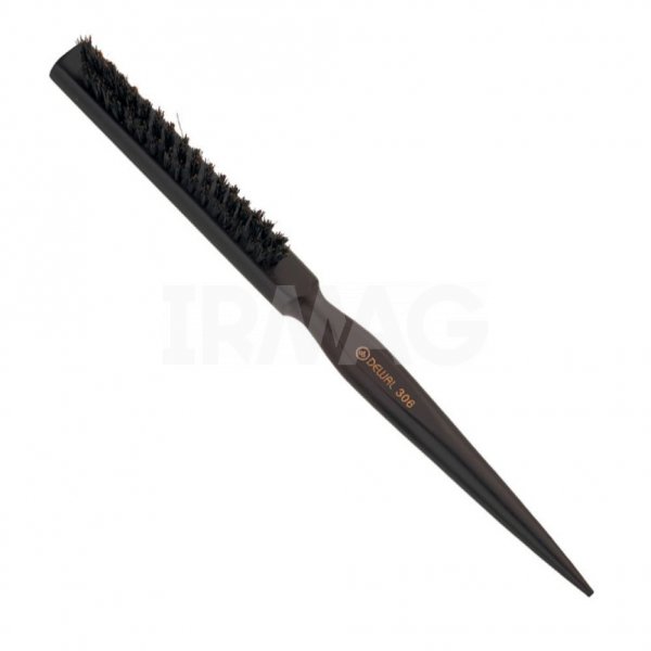 Щетка для волос Dewal 3 ряда, деревянная, натуральная щетина