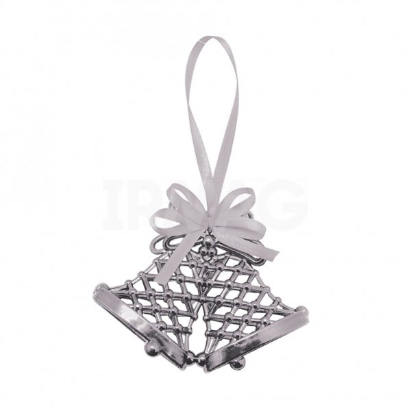 Подвеска B&H Колокольчики с лентой серебро (11 см)