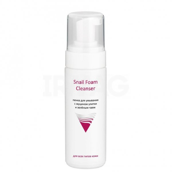 Пенка для умывания Aravia Professional Snail Foam Cleanser с муцином улитки и зеленым чаем (160 мл)