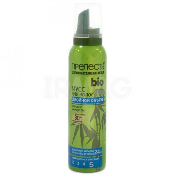 Мусс для волос Прелесть Био Двойной Объем №5 сверхсильная фиксация (160 мл)