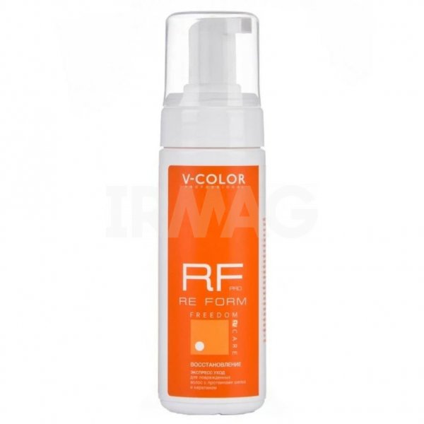 Мусс-экспресс для волос V-Color Professional Re Form Уход с протеинами шелка и кератина (160 мл)