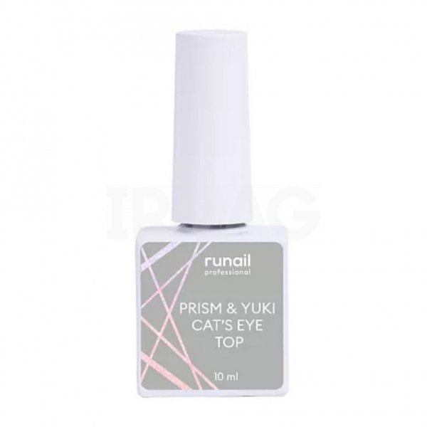 Топ для гель-лака RuNail Professional Prism Yuki Cat's Eye глянцевый без липкого слоя 7658 (10 мл)