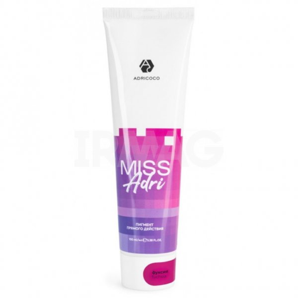 Пигмент для окрашивания Adricoco Miss Adri Прямого действия без окислителя (100 мл) - Фуксия