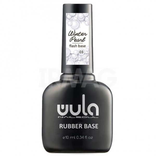 База для ногтей Wula NailSoul Winter pearl каучуковая камуфляжная светоотражающая (10 мл) - 03